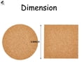 thumbnail image 2 of PULLIMORE 30 Pcs Self Adhesive Cork Board Tiles Natural Mini Backing Sheets for Coasters and DIY Crafts (Square, 3.9 x 3.9 in), 2 of 9