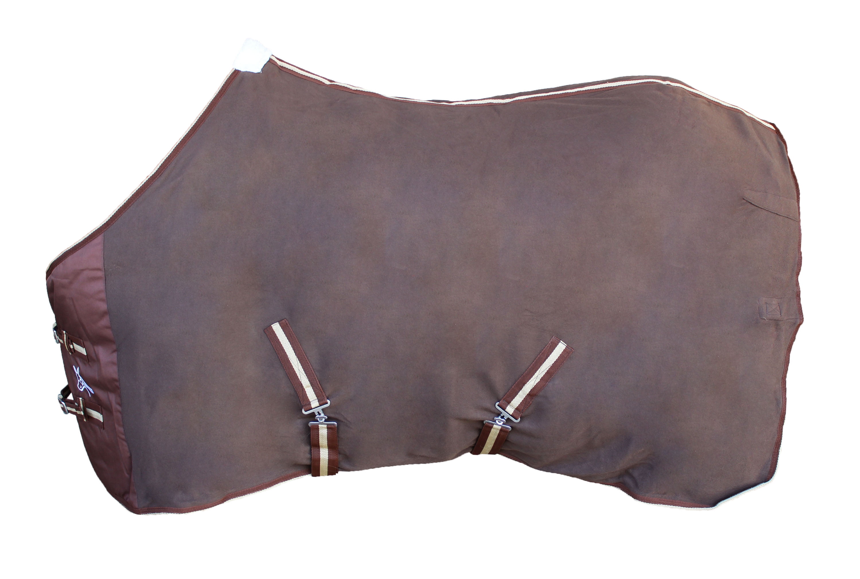 68" Horse Sheet Polar FLEECE COOLER Blanket Brown 4346