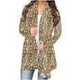 thumbnail image 1 of Cardigan Léger pour Femmes Manches Longues Ouvert devant Blouse Couverture de Plage Habillée Décontractée Veste d'Automne Vêtements, 1 of 5