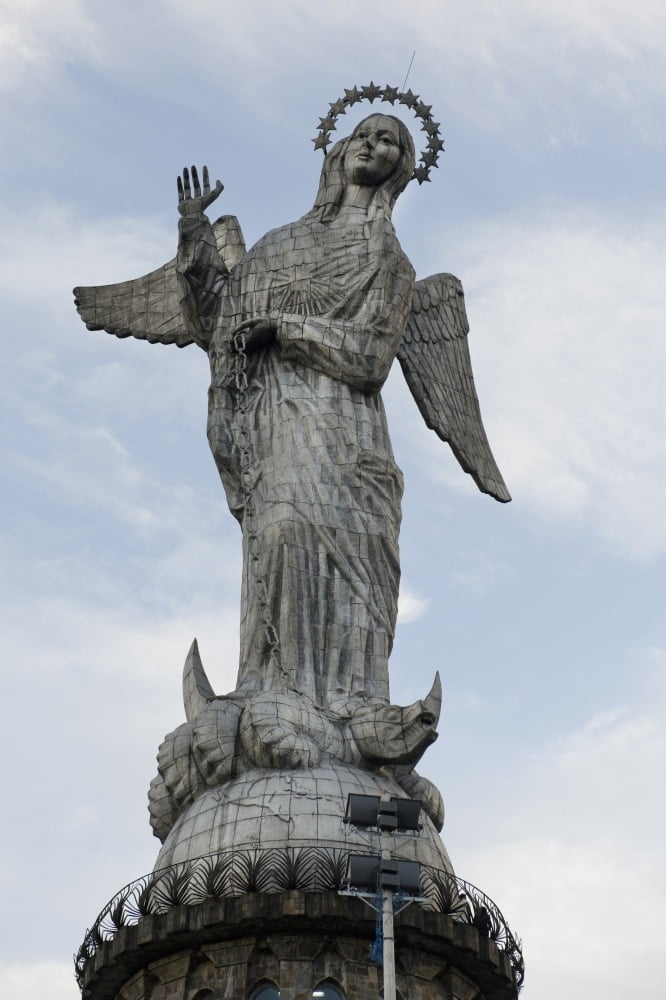 Virgin Of Quito Statue; Quito, Equador Poster Print by Keith Levit