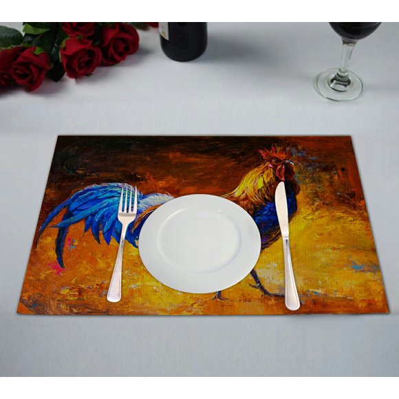 Rooster Placemats