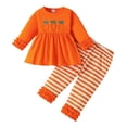 thumbnail image 7 of Aihuaihua Adorable Girls Two Piece Easter Dress Set Featuring Lace Trim Long Sleeve Top And Striped Pants With Cute Ribbon Details Kids Easter clothes set, 7 of 7