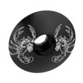 thumbnail image 4 of Aleación De Aluminio Bicicleta Threadless Stem Headset Top Cap Cover Black Scorpion Sunnimix Tapa superior para auriculares de bicicleta, 4 of 8