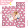 thumbnail image 4 of Pink Halloween Ghosts Toddler Nap Mats for Kids Preschool,59"x22" Sleeping Mat Bag or Kids,Toddler Sleeping Bag,Toddler Nap Mat or Daycare, 4 of 6