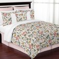 thumbnail image 5 of Sweet Jojo Designs Vintage Floral Pink Green and Yellow Full/Queen Bed Comforter 3 Piece Bedding Set - 3 Piece, 5 of 6