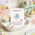 thumbnail image 2 of Cheapark English Encouragement Bunny Pocket Card Desktop Decorative with Inspirational Blessings for Home Office Spring Gift, 2 of 6