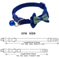 thumbnail image 2 of Miaocao Pink Dog Collar with Bell, 2-Pack Bowtie Puppy Collar with Bells for Girls Floral Kitten Cat Collars for Tiny Little XXS XS XSmall Extra Small Breed Pets Dogs Female, X-Small, 2 of 6