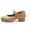 Khaki, variant on REDARER Kids Tap Shoes - PU Leather Dance Shoes with Secure Straps & Non- Sole for Performances,Size:9.5-10 Years