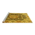thumbnail image 2 of Ahgly Company Machine Washable Indoor Rectangle Persian Yellow Traditional Area Rugs, 7' x 10', 2 of 4
