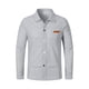 thumbnail image 3 of pstuiky mangas largas para hombre, Chaqueta tipo cárdigan de manga larga con solapa y botones para hombre, color liso salir tops s, 3 of 4