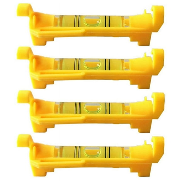 4Pcs String Level Hanging Line for Leveling Surveying, Building Trades, Bricklaying, Etc. (Yellow)