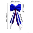 thumbnail image 3 of Ke1Clo Large Patriotic Bow Door Hanging, Oversized Polyester Butterfly Knot with Secure Attachment, Independence Day Home Decor for Front Porch Entryway Party, 3 of 7
