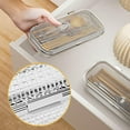 thumbnail image 3 of Dishwasher Chopstick Silverware Basket: Stainless Steel Dishwasher Basket for Small Item, Rectangular Mesh Utensil Cleaning Basket Drying Rack Drainer Basket (10.83" L x 4.53" W x 1.77" H), 3 of 7