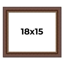 18x15 Copper and Brown Real Wood Picture Frame Width 2 inches | Interior Frame Depth 0.5 inches |