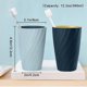 thumbnail image 5 of Paquete de 2 vasos de baño irrompibles, suaves y duraderos, vaso para cepillos de dientes (azul claro y azul oscuro), 5 of 5
