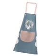 thumbnail image 2 of Delantal Bolsillo PVC Babero ajustable Sin mangas Delantal de cocina para el hogar Accesorio de cocina, Tipo 1, Azul Yuarrent HA003449-01, 2 of 6