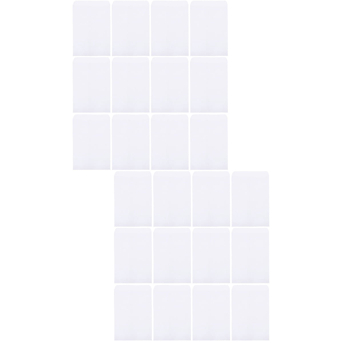 Hemoton 200 pcs  White Paper Envelope Open End Self Seal Envelopes Open End Self Seal Envelopes for Home Mailing Documents Office Business Legal School White