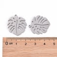 thumbnail image 4 of Non-Tarnish 201 Stainless Steel Pendants al Leaf Charms Monstera Leaf Hollow Stainless Steel Color 24x21x1mm Hole: 1mm, 4 of 5