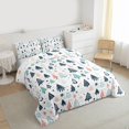 thumbnail image 3 of Manfei Xmas Tree 3 Pieces Queen Comforter Set for Teens Boys Girls,Merry Christmas Ultra Soft Bedding Sets,Happy New Year Bedding Comforter Set,Ultra Soft Home Decor,Reversible, 3 of 8