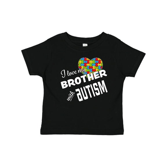 Inktastic I Love My Brother with Autism Boys or Girls Baby T-Shirt