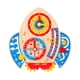 thumbnail image 1 of Rocket Hanging Board Colorido Rocket Time Calendar Amigable Con La Piel Rompecabezas Cognitivo Reloj De Cohete Juguete Reloj Cognitivo No Tóxico Juguete Para Niños Mayores De 36 Años Serendint FN002597-00, 1 of 6