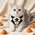 thumbnail image 6 of Halloween Pet Collar Costume Accessory, Skull Ghost Pumpkin Spider Bat Design Neck Bib Bandana for Small Medium Dogs Cats, Cute Holiday Dress Up Decor for Trick Or Treat Party Pet Photo Prop, 6 of 6