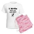 thumbnail image 6 of CafePress - I Write What’S Your Super Power? Pajamas - Women's Short Sleeve Print T-Shirt and Pants Light Cotton Pajama Set, 6 of 7