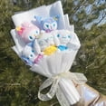 thumbnail image 4 of My Melody Kuromi Cinnamoroll Plush Dolls With sunflowers roses Cartoon Flowers Bouquet Christmas Valentine Graduation Gifts, 4 of 6