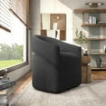 thumbnail image 6 of Furniture of America Cape Upholstered Indoor Boucle Fabric Swivel Armchairs & Accent Chairs, Gray, 6 of 11