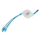 thumbnail image 4 of Cable USB retráctil 3 en 1, adaptador de cable de carga múltiple para IOS/Tipo C/Micro puerto, azul, 4 of 12
