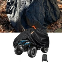 Nilight ATV Cover Waterproof 420D Heavy Duty Ripstop Material 4 Wheeler Quad Cover All Season Weather UV Protection for Kawasaki Yamaha Polaris Suzuki Honda(Black XXL)