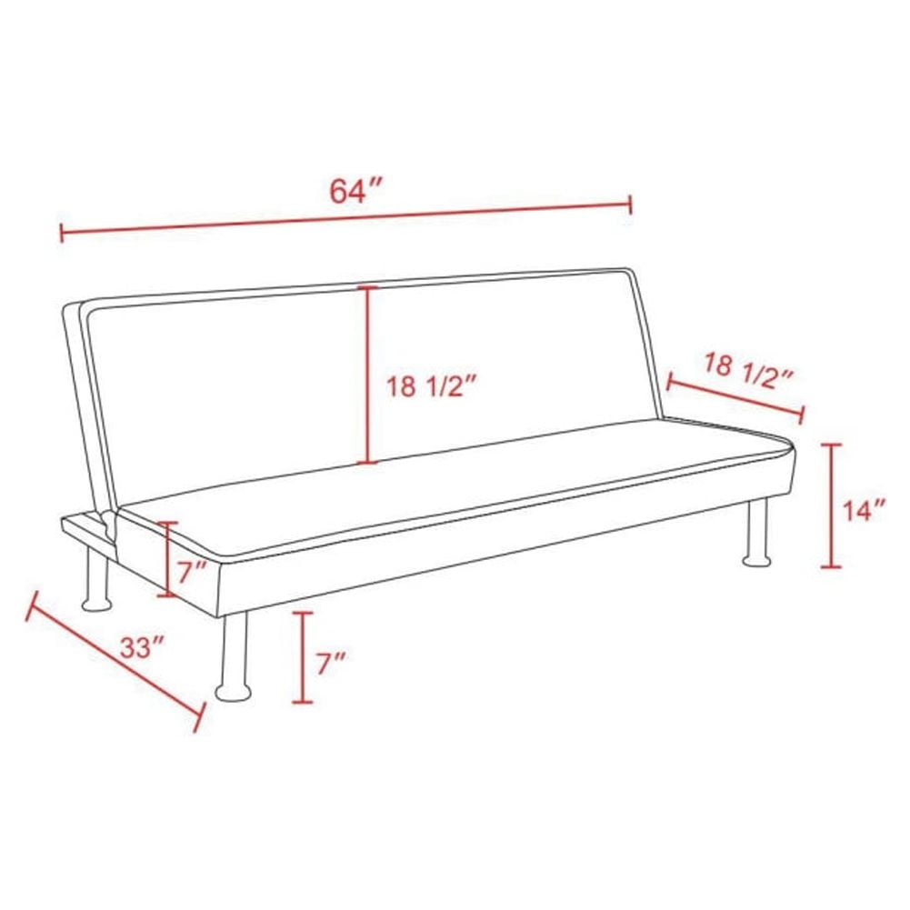 Kadyn Futon Sofa Bed, Convertible Futon for Living Room, Futon Sleeper Sofa, Light Brown Kadyn Futon Sofa Bed, Convertible Futon for Living Room, Futon Sleeper Sofa, Light Brown