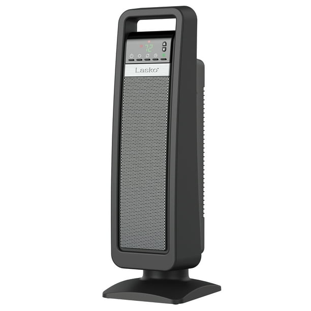 Lasko Digital Ceramic Tower Space Heater with Remote, CT22422, Black