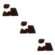 thumbnail image 4 of Moyic 3 uds PU textura fuerte absorción de agua juego de alfombrillas para baño alfombras cubierta alfombra café Type1 NO1, 4 of 6