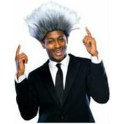 Tricks & Treats Men's Silver & Black Wild Hair Style The Promoter Wig
