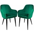 thumbnail image 1 of 2 Sillones Comedor Eames Tapizado Rack & Pack  Verde Terciopelo Sala Habitación, 1 of 5