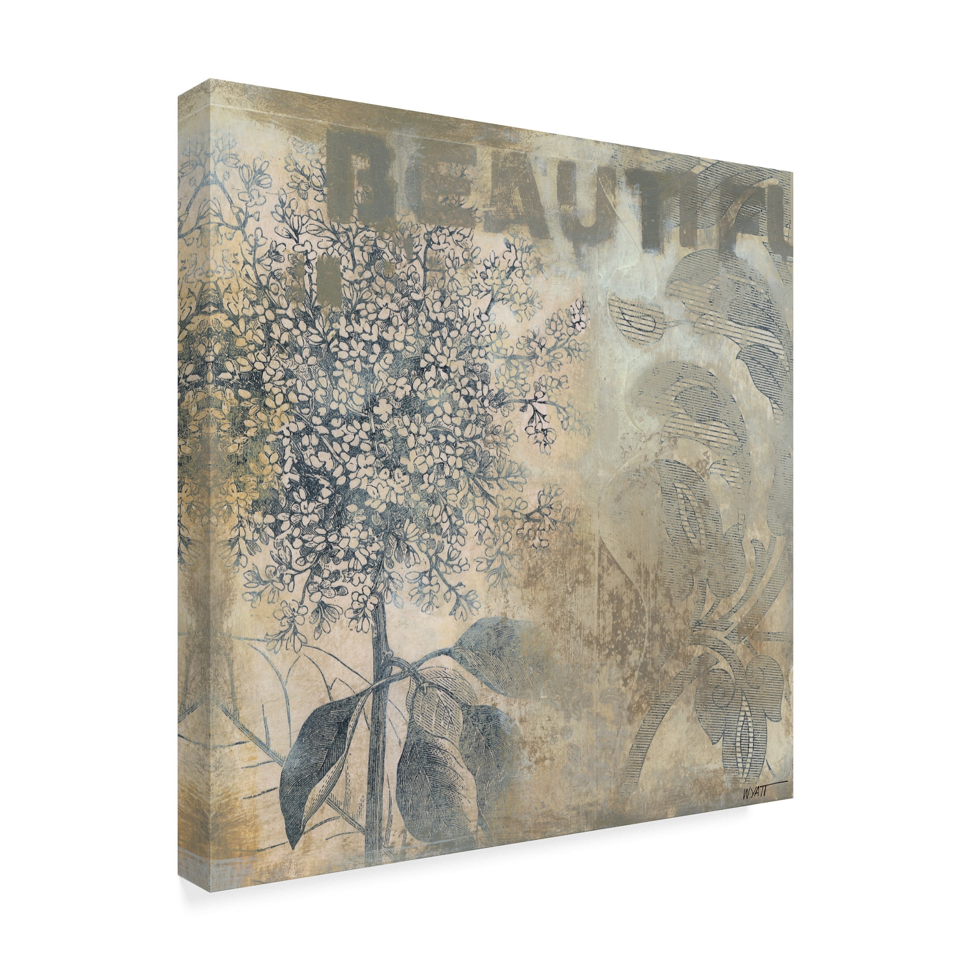 Trademark Fine Art 'Beautiful Flowers I' Canvas Art by Norman Wyatt