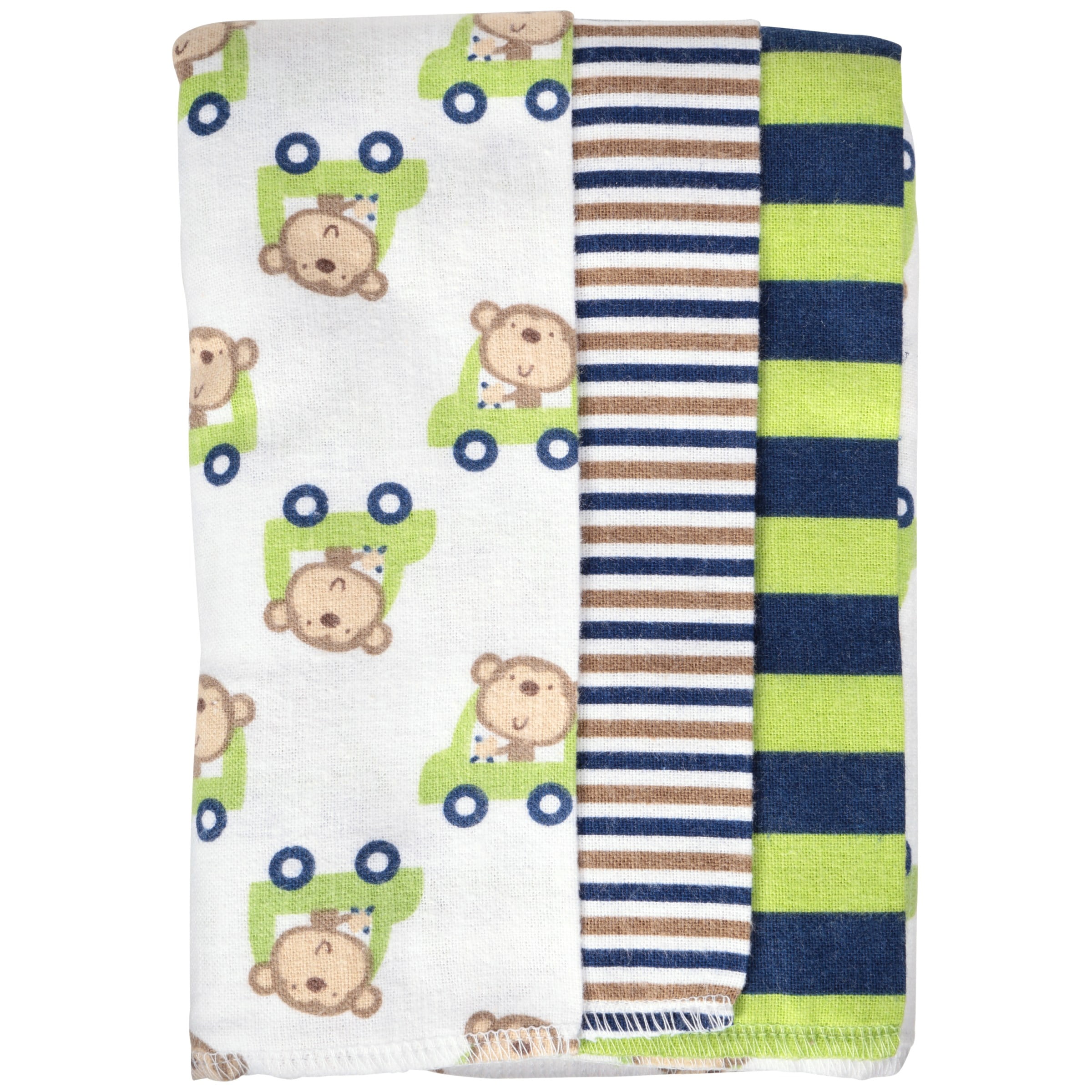 Gerber Cotton Burp Cloth, 3pk, Unisex