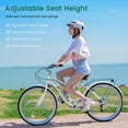thumbnail image 6 of MOONCOOL 24/26 Inch Beach Cruiser Bike, 7 Speed Step-Through Frame Adult Bicycle, City Bike Commuter Bicycle with Front & Rear Fenders, Rear Cargo Rack for Men, Women, 6 of 13