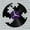 Purple-without LED, variant on Puzzle Vinyl Wall Clock, Vinyl Record Clock Wall Art Silent & Non-ticking(12 inchs P)