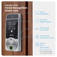 thumbnail image 4 of Lockly Visage Zeno Series Cerradura inteligente, reconocimiento facial y huella digital, cerradura de puerta de entrada sin llave, cerrojo Wi-Fi integrado con llave de inicio de Apple, teclado PIN Gen, 4 of 5