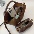 thumbnail image 2 of Bolso Bandolera para Mujer Con Correa Ajustable Cuero PU (marrón), 2 of 8