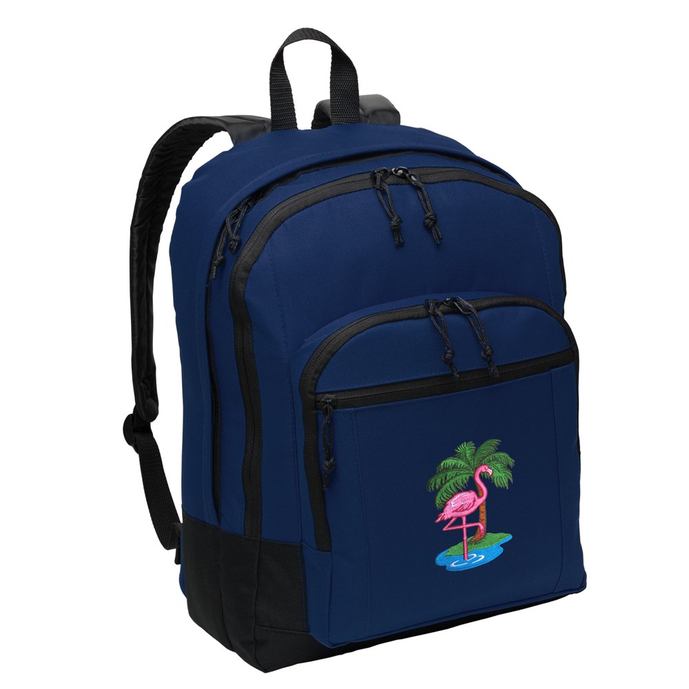 Broad Bay Cotton Pink Flamingo Backpack MEDIUM Flamingos Backpacks & School Bags
