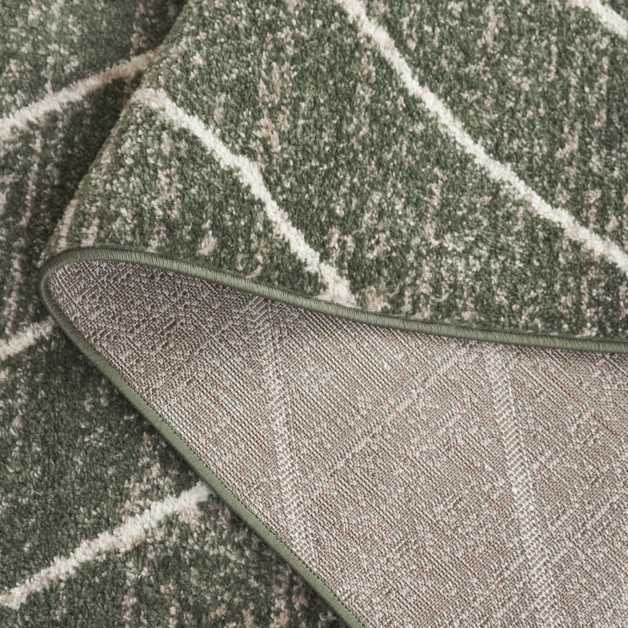 SAFAVIEH Adirondack Evonne Geometric Area Rug, Dark Green/Ivory, 5'1" x 7'6"