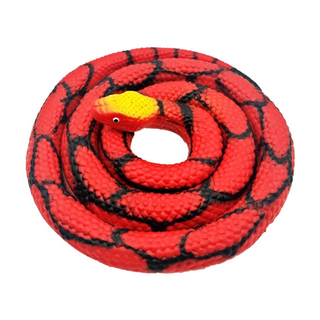 Juguete de simulación creativo y complicado de 30 pulgadas, serpiente de goma de pegamento suave que asusta a toda la persona, animal falso, juguetes de serpiente