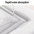 thumbnail image 4 of White Absorbent Foam Bath Mat | 40x60cm Non-Slip Floor Mat for Bathroom & Entryway | Quick-Dry Door Mat with Waterproof Backing | Indoor Outdoor Use, 4 of 8