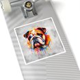 thumbnail image 4 of Watercolor Drip Bulldog Pop Art Colorful Portrait Artwork Vinyl Sticker Dog Lover Gifts Idea Waterproof Decal Art Decor - 01009, 4 of 5