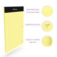 thumbnail image 2 of Alitte - Bloc de notas legales amarillos de 5 x 8, paquete de 6 - Bloc de notas perforado con rayas estrechas - Papel grueso premium sin sangrado de tinta - Blocs de notas legales en blanco para el ho, 2 of 5