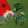 thumbnail image 4 of Diadema navideña con luces LED, copo de nieve, árbol de Navidad, diadema, decoraciones navideñas 2024 para el hogar, niñas, mujeres, regalos de Año Nuevo, 4 of 5