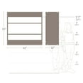 thumbnail image 4 of Elite 32" Wide Upper Wall Cabinet with Open Back, White, 4 of 9